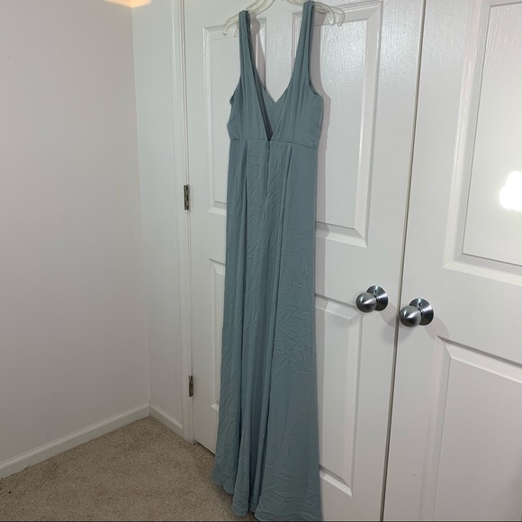 Show Me Your Mumu Jenn Maxi Dress Silver Sage - Picture 4 of 11